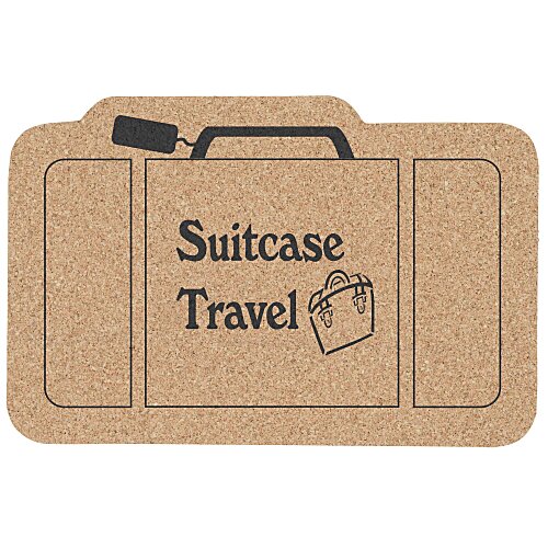 Large Cork Coaster - Suitcase Main Image