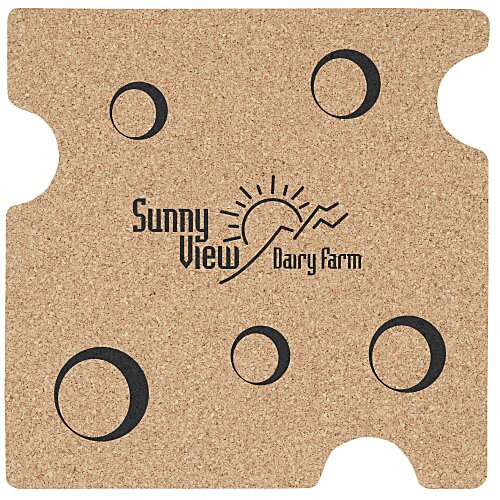 Large Cork Coaster - Swiss Cheese Main Image