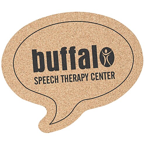 Large Cork Coaster - Talk Bubble Main Image