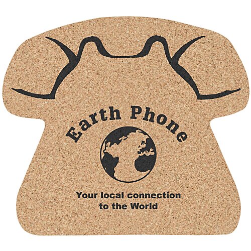 Large Cork Coaster - Telephone Main Image