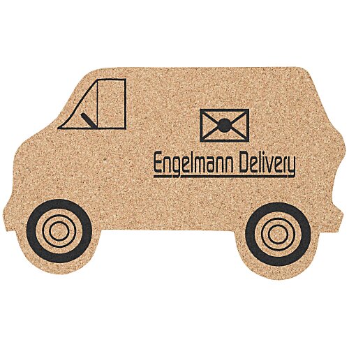 Large Cork Coaster - Van Main Image