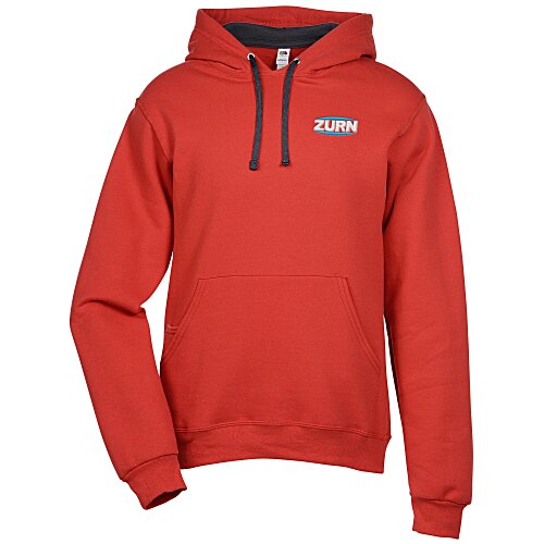 Fruit of the Loom Sofspun Hooded Sweatshirt - Embroidered Main Image
