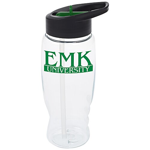 Clear Impact Comfort Grip Bottle with Two-Tone Flip Straw Lid - 27 oz. Main Image