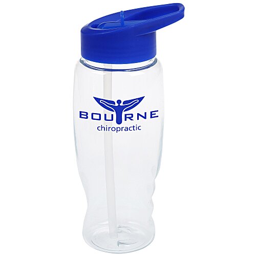 Clear Impact Comfort Grip Bottle with Flip Straw Lid - 27 oz. Main Image