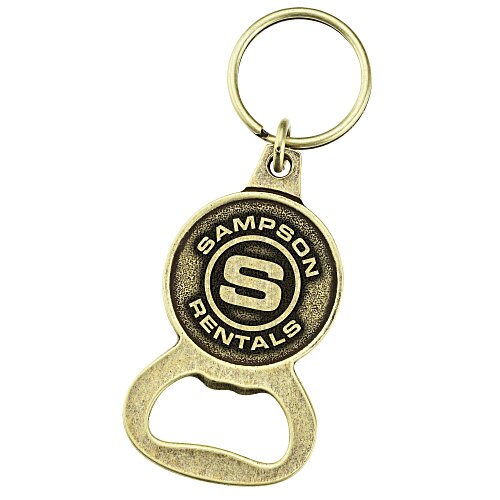 Delton Bottle Opener Keychain - Circle Main Image