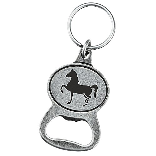 Delton Bottle Opener Keychain - Oval Main Image