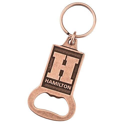 Delton Bottle Opener Keychain - Rectangle Main Image