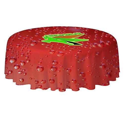 Serged Round Table Throw - 5 feet - Full Color Main Image
