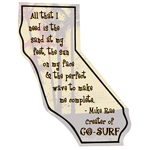 Flat Flexible Magnet - State - California - 30 mil Main Image