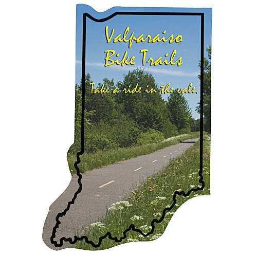 Flat Flexible Magnet - State - Indiana - 30 mil Main Image