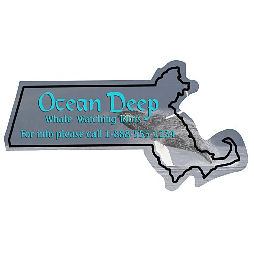 Flat Flexible Magnet - State - Massachusetts - 30 mil Main Image