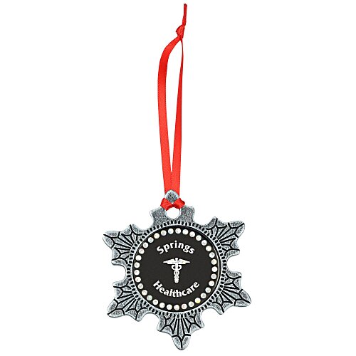 Sparkly Accent Ornament - Snowflake Main Image