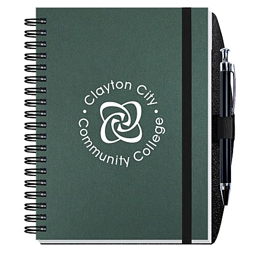 Smooth Paperboard Journal with Pen- 7 inches x 5 inches - 50 sheet Main Image