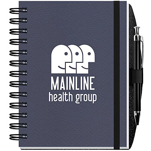 Textured Paperboard Journal with Pen- 7 inches x 5 inches - 100 sheet Main Image