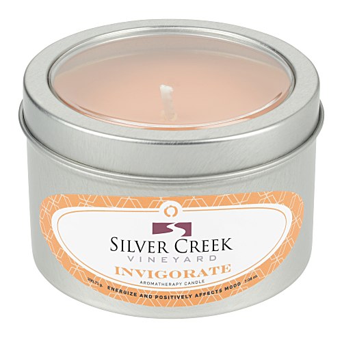 Zen Candle in Medium Window Tin - 7 oz. - Invigorate Main Image