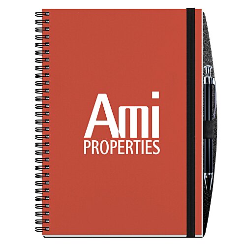 Polypro Journal with Pen - 10 inches x 7 inches - 50 sheet - Solid Main Image