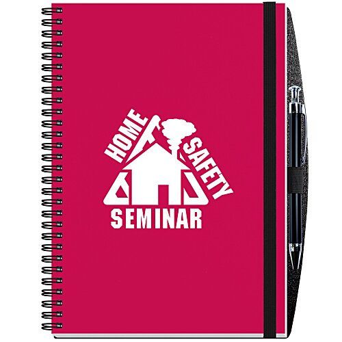 Polypro Journal with Pen - 10" x 7" - 50 sheet - Translucent Main Image