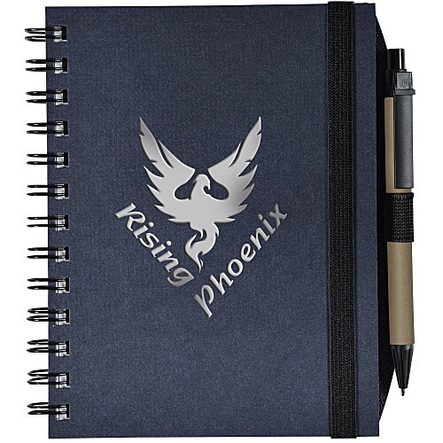 Recycled Spiral Journal with Pen - 7 inches x 5 inches Main Image