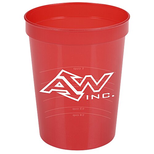 Translucent Stadium Cup with Measurements- 16 oz. Main Image