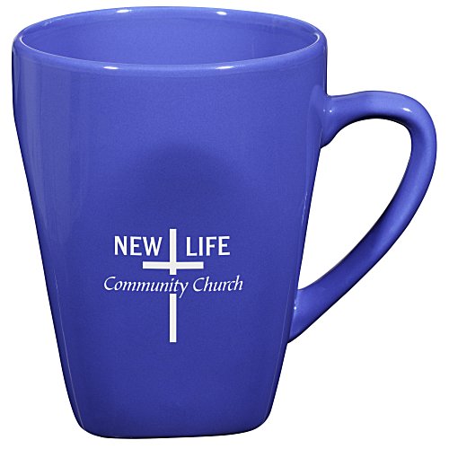 Square to Round Ceramic Mug - 14 oz. Main Image