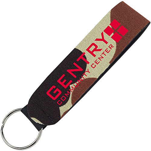 Neoprene Wrist Strap Key Holder - Camo Main Image