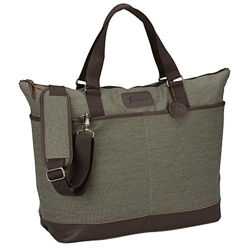 Leather Accent Relaxed Travel Bag Main Image