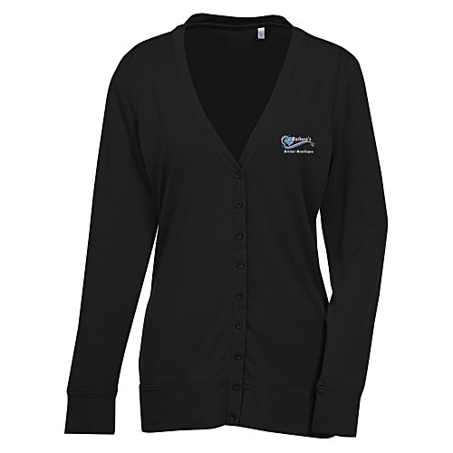 Tri-Blend V-Neck Cardigan Main Image