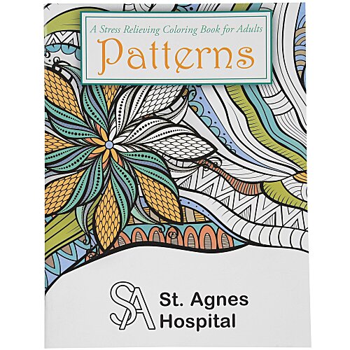 Stress Relieving Adult Coloring Book - Patterns Main Image