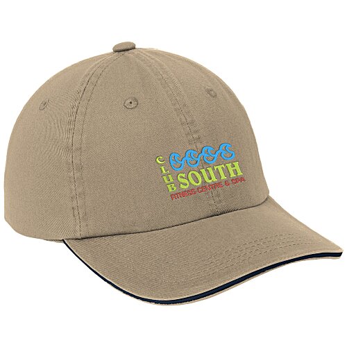 Sandwich Cap with Striped Closure Main Image