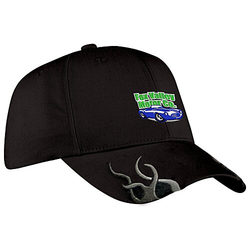 Speedway Cap with Flames Main Image