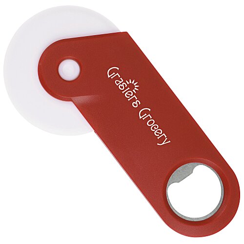 Pizza Cutter with Bottle Opener - 24 hr Main Image