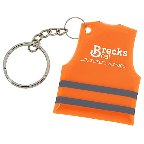 Reflective Safety Vest Keychain Main Image