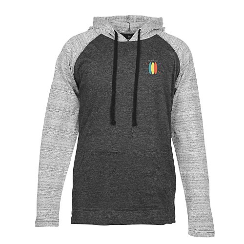 Burnside Yarn-Dyed Raglan Hooded T-Shirt - Embroidered Main Image
