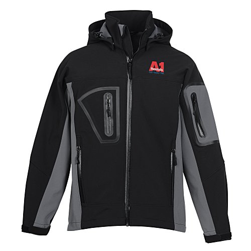 Waterproof Hooded Stretch Soft Shell Jacket Main Image