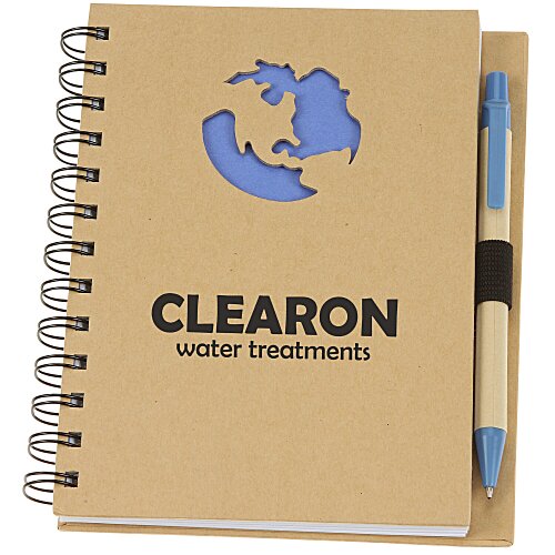 Die Cut Notebook - Globe - 24 hr Main Image