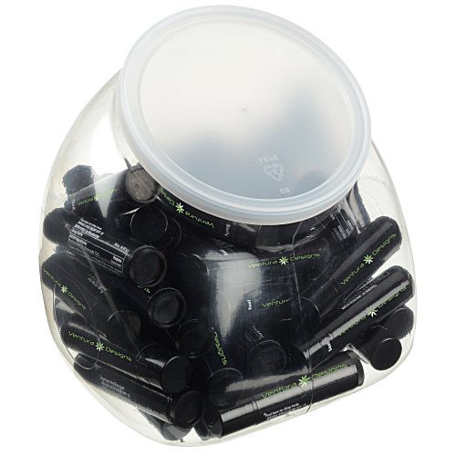 Black Tube Lip Balm Tub - 50-Pieces Main Image