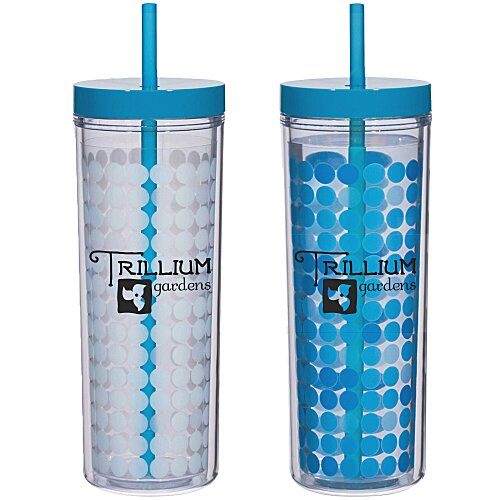 Ice Chameleon Tumbler with Straw - 16 oz. - 24 hr Main Image