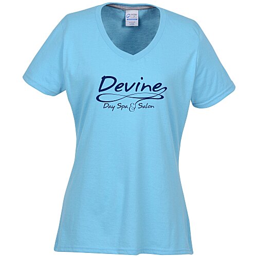 Principle Performance Blend Ladies' V-Neck T-Shirt Main Image