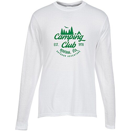 Principle Performance Blend Long Sleeve T-Shirt - White Main Image