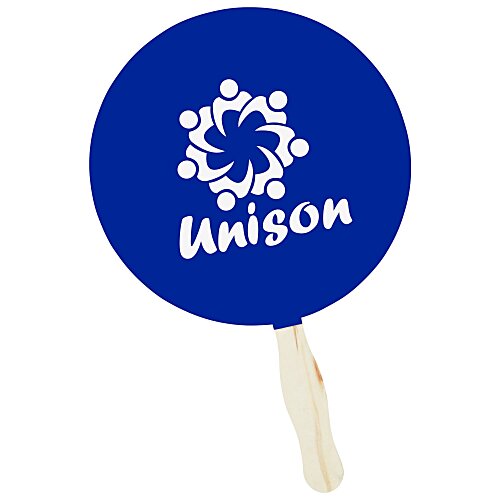 Kraft Back Hand Fan - 8" Round Main Image