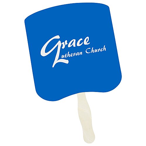 Kraft Back Hand Fan - Slice Main Image