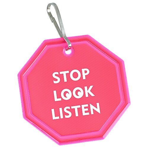 Reflective Zipper Pull - Octagon Main Image