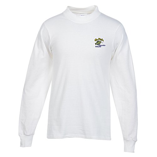 Cotton Mock Turtleneck - White Main Image
