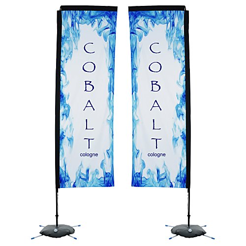 Indoor Rectangular Sail Sign - 10' - Two Sided Main Image