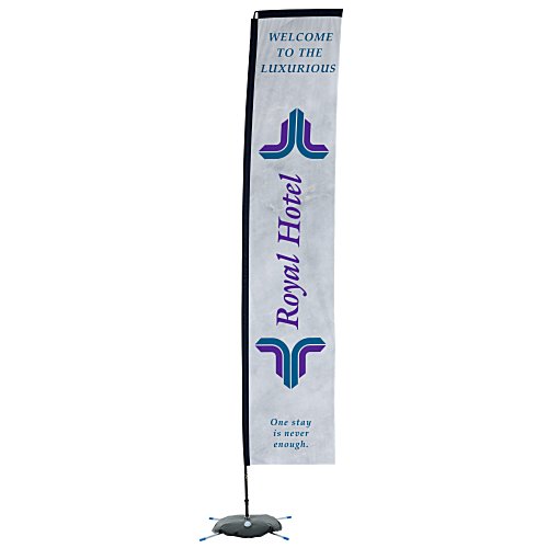 Indoor Rectangular Sail Sign - 14-1/2' - One Sided Main Image