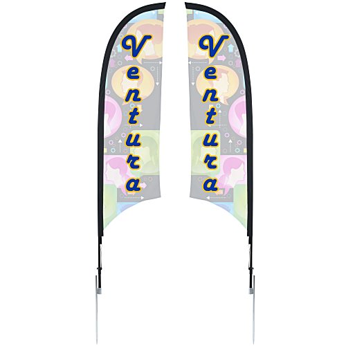 Outdoor Razor Sail Sign - 7' - Two Sided Main Image