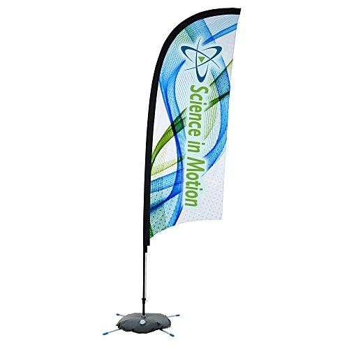 Indoor Razor Sail Sign - 9' - One Sided Main Image