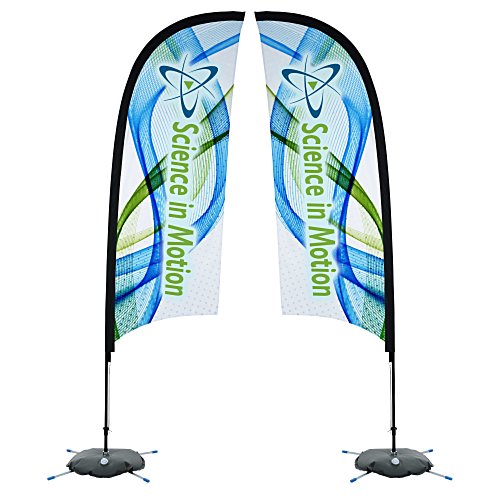Indoor Razor Sail Sign - 9' - Two Sided Main Image