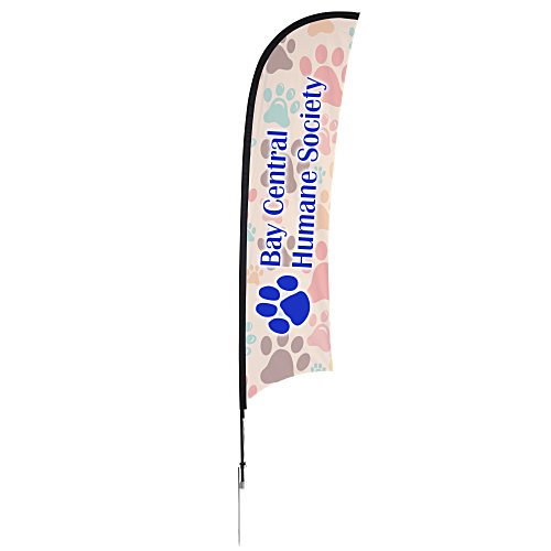 Outdoor Razor Sail Sign - 13' - One Sided Main Image