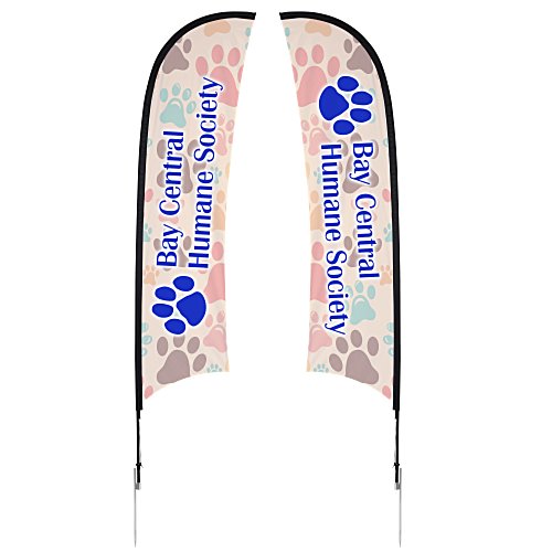 Outdoor Razor Sail Sign - 13' - Two Sided Main Image